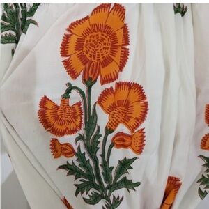 Victoria Dunn King Street Crisp Tangerine Dress Medium EUC with belt included